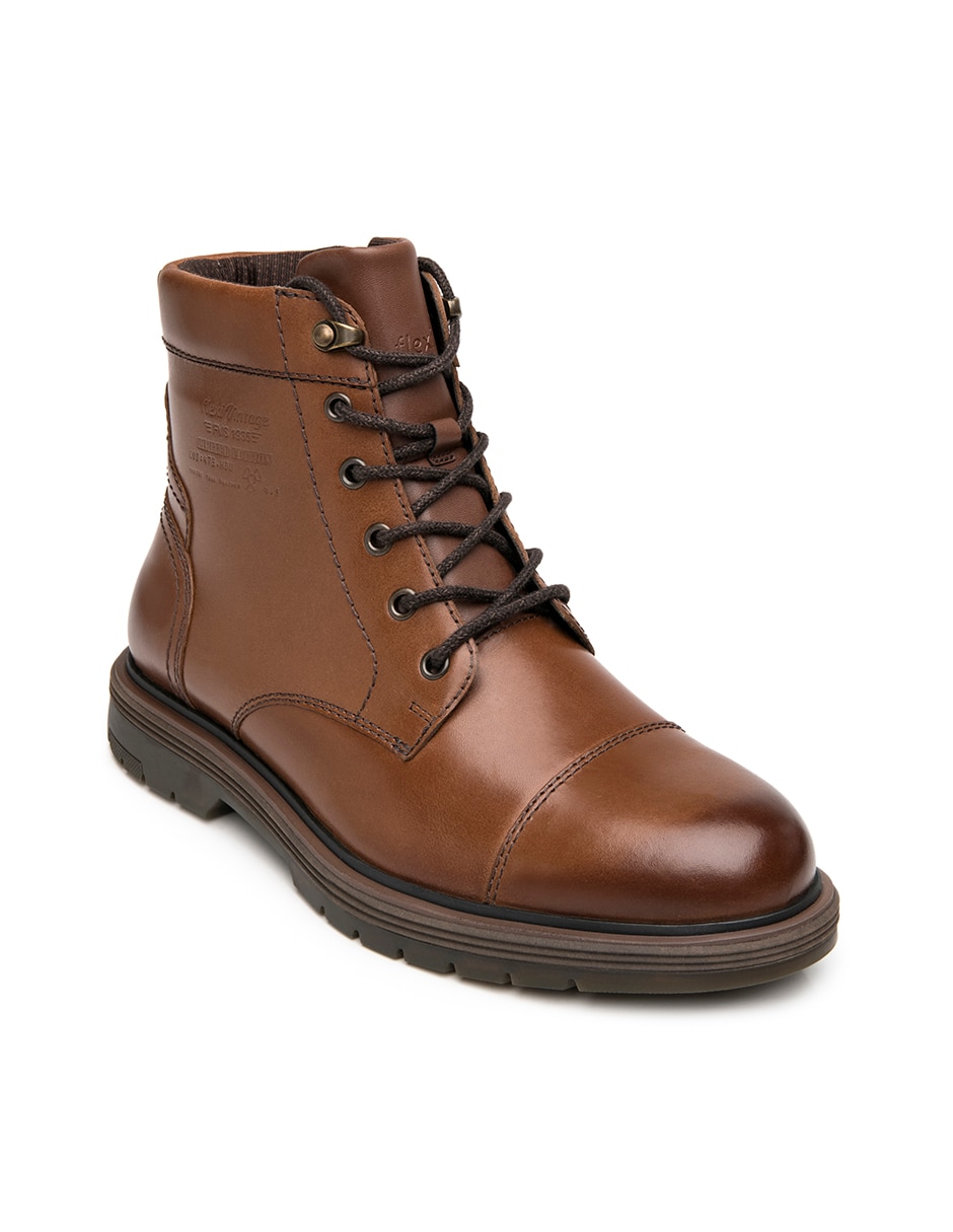 Botín de piel para hombre