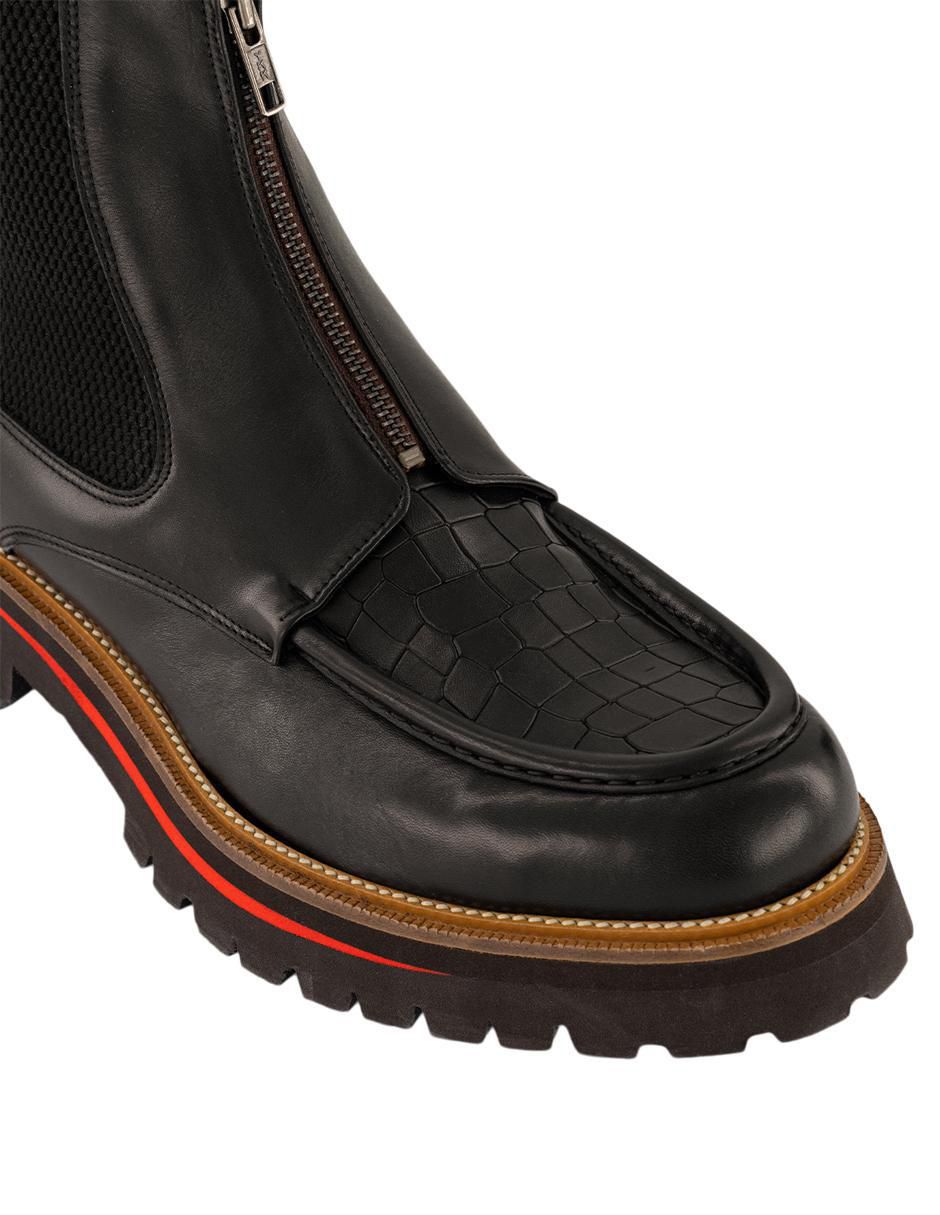Botín de piel para hombre 4