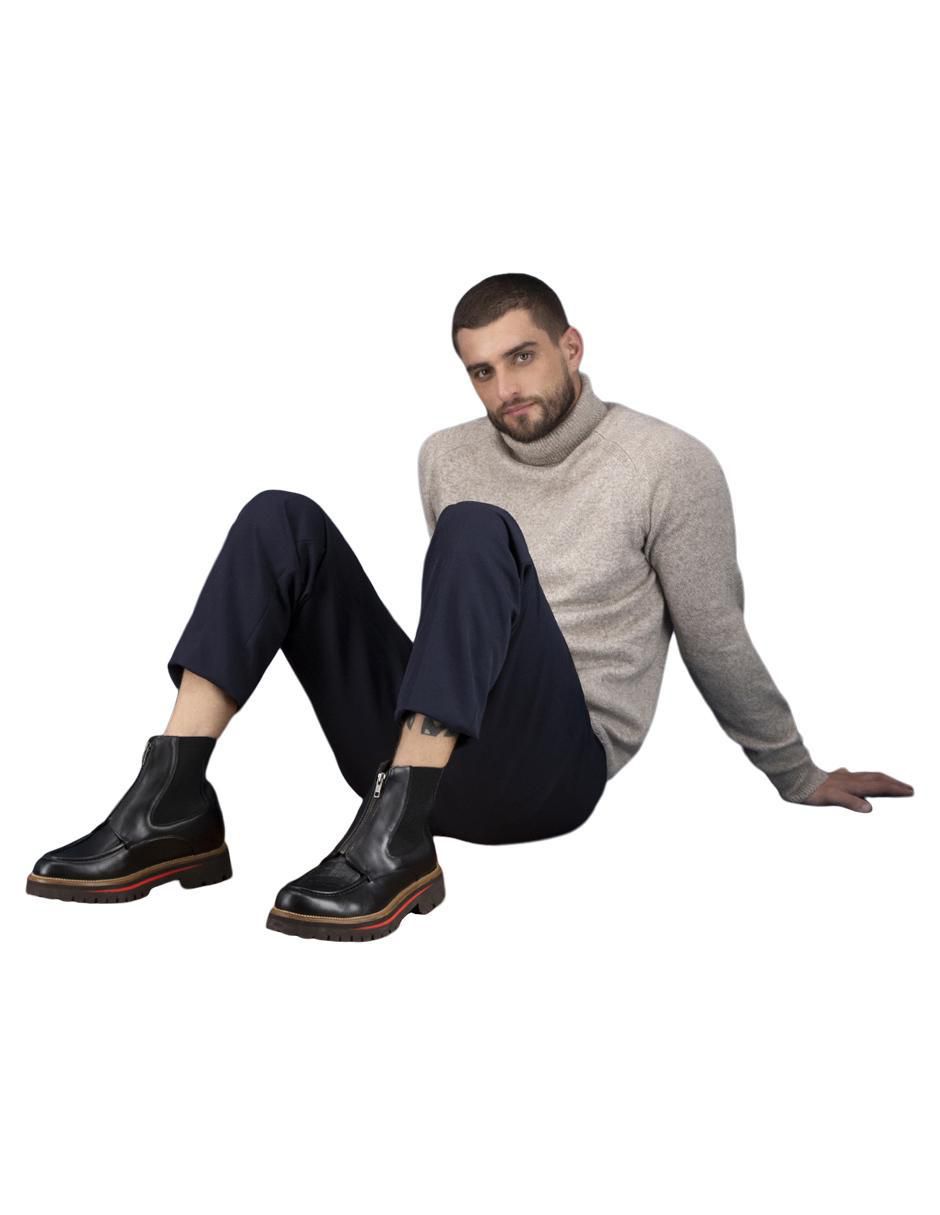 Botín de piel para hombre 6