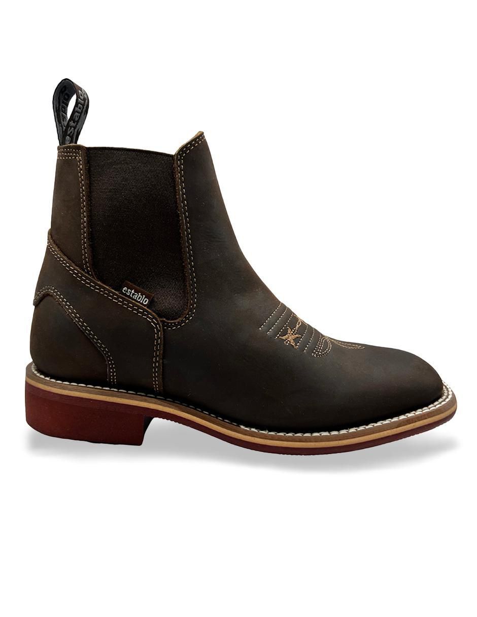 Bota de piel para hombre