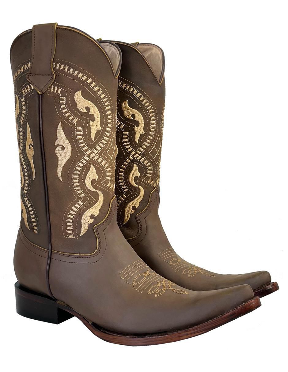 Bota vaquero de piel para hombre 5