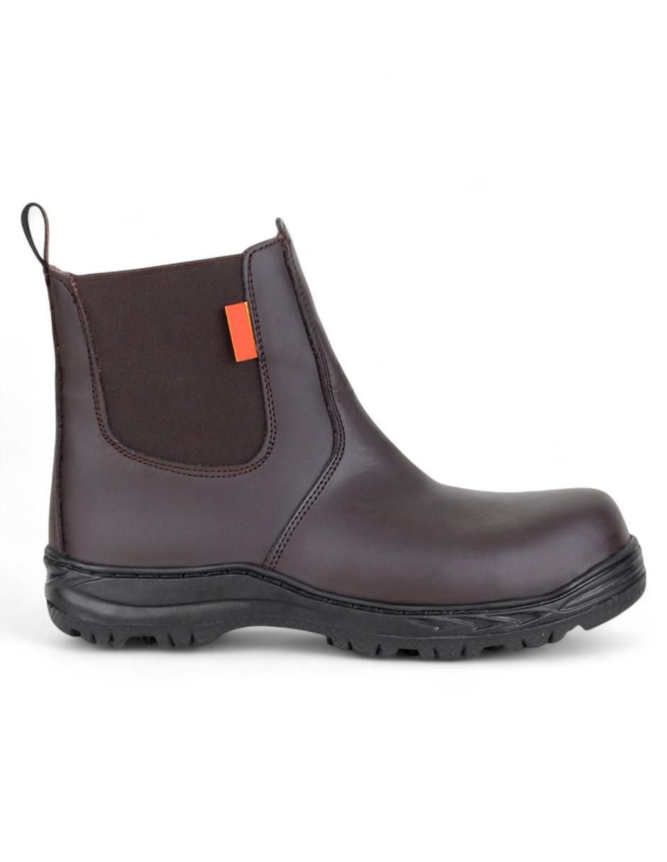 Bota industrial de cuero y tela 5