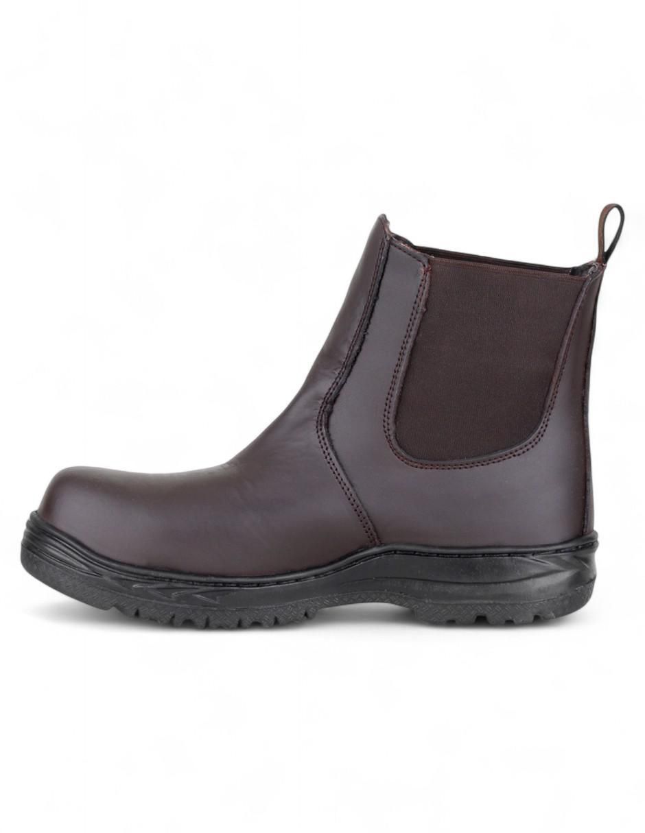 Bota industrial de cuero y tela 6