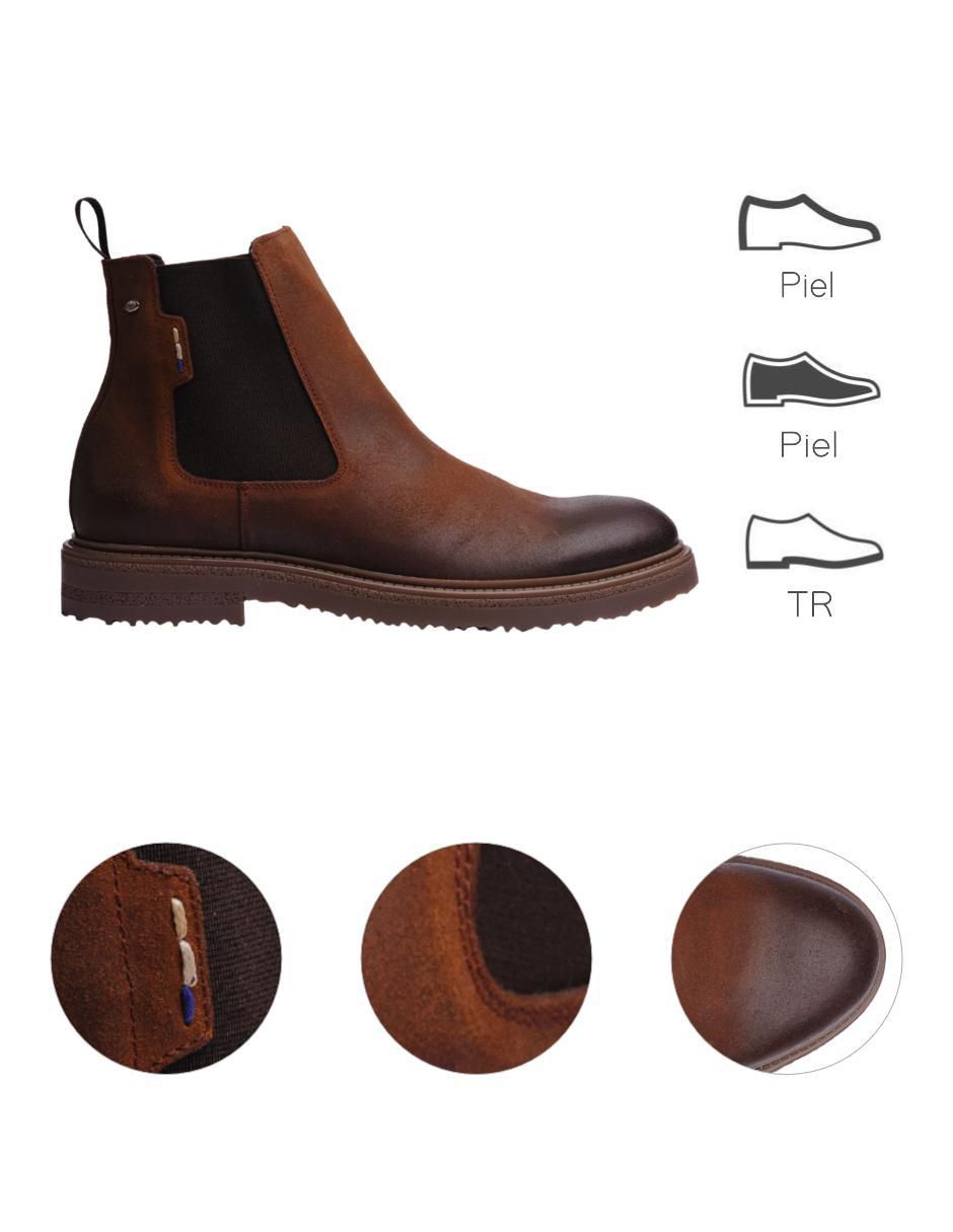 Botín de piel para hombre 8