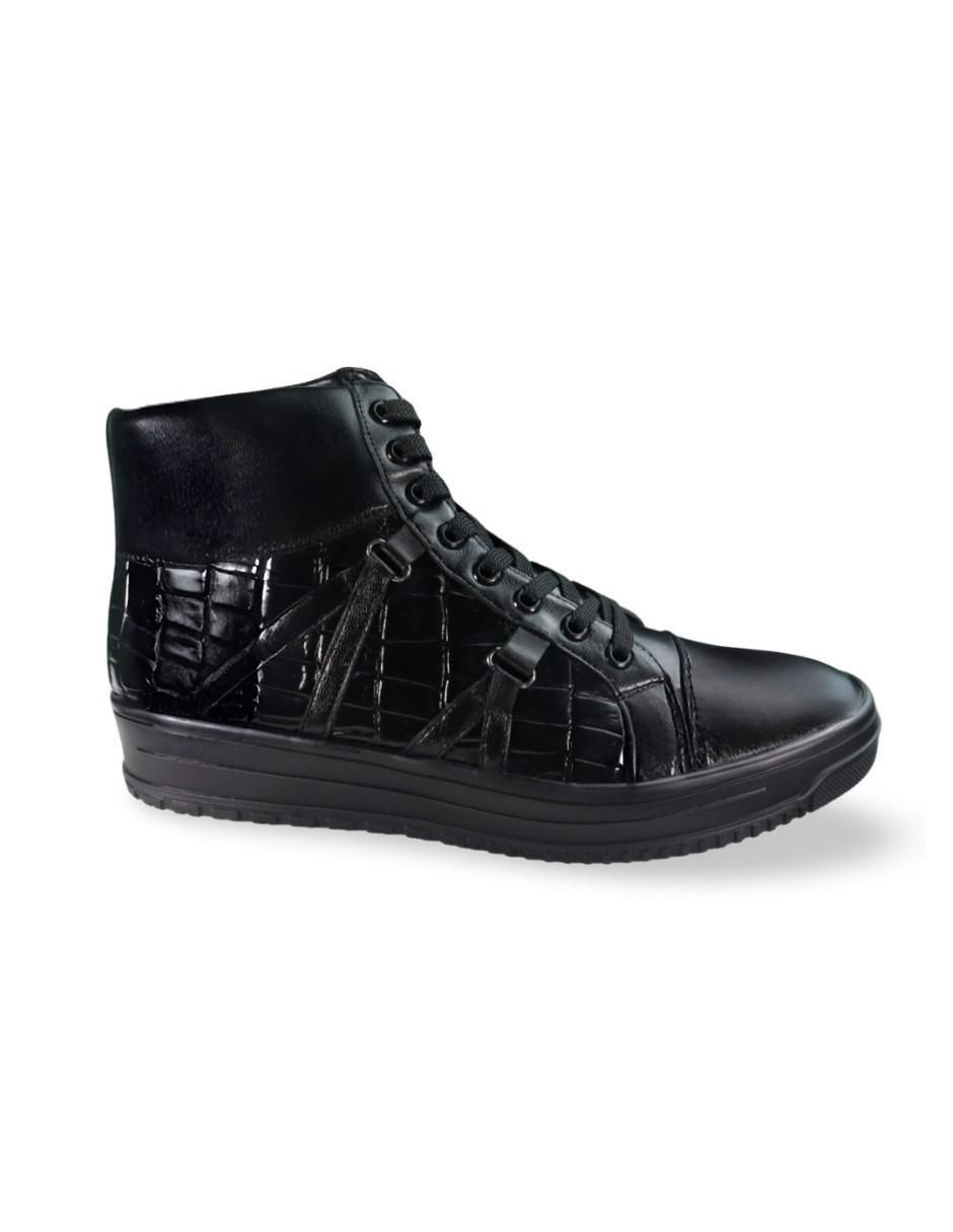 Tenis de piel para hombre