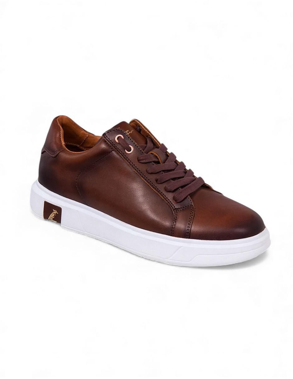 Tenis de piel para hombre