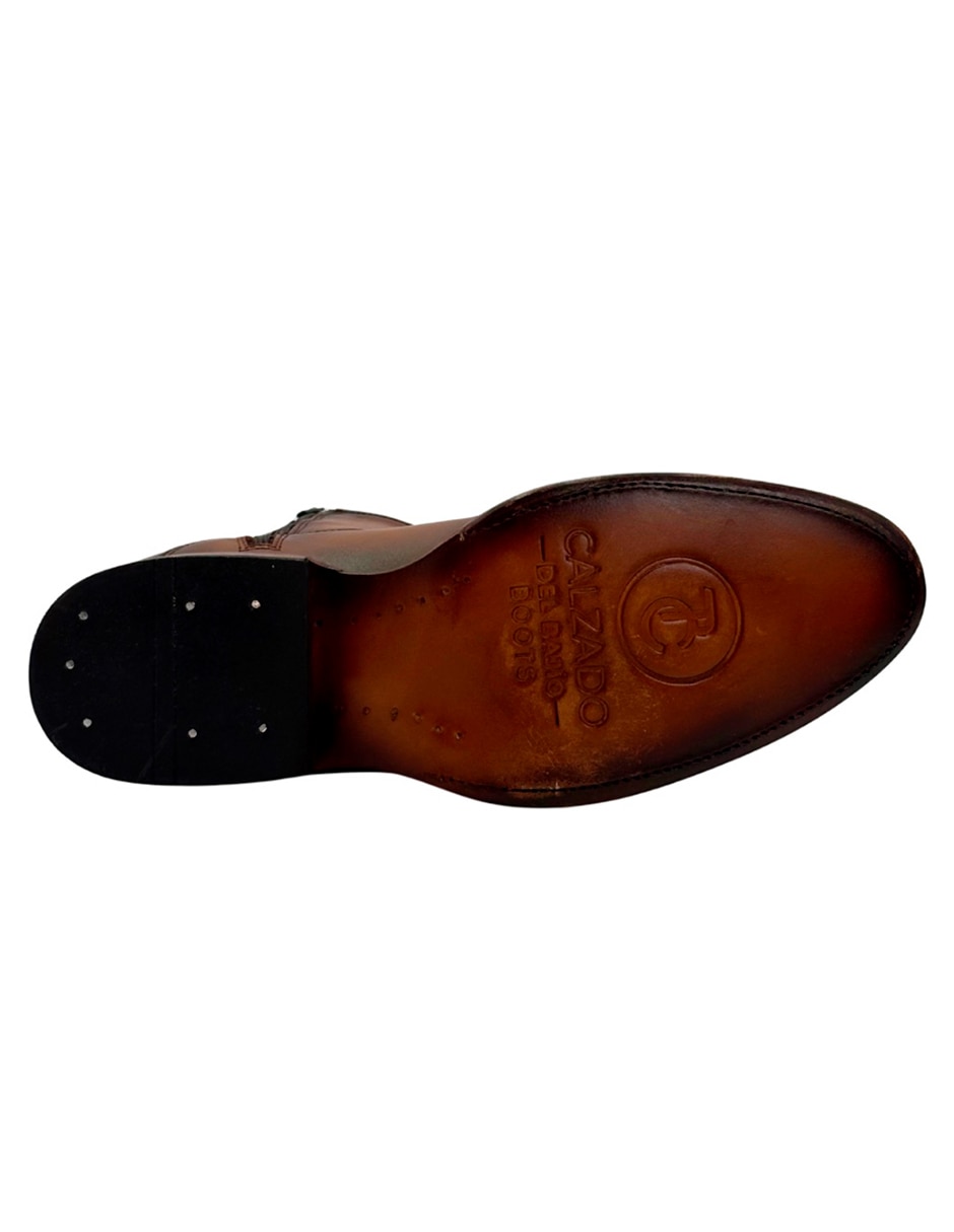 Bota/botín calzado del bajío sin familia o colección "de" piel "para hombre"
