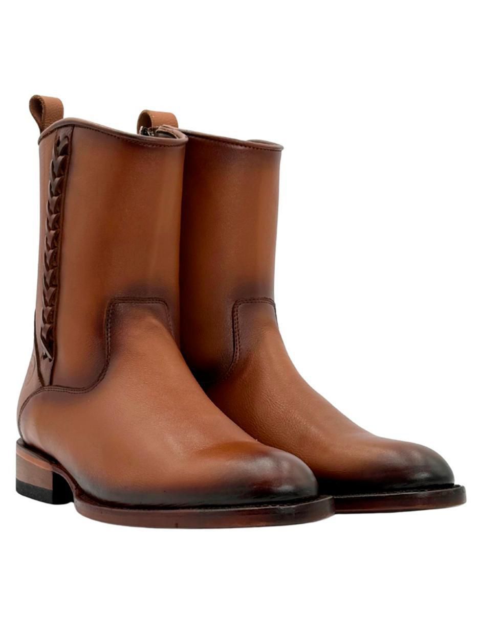 Bota/botín calzado del bajío sin familia o colección "de" piel "para hombre"