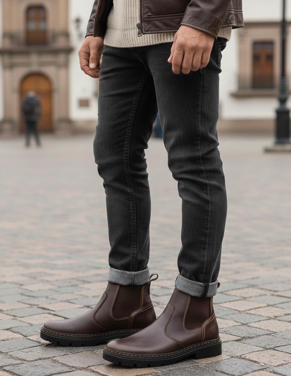 Bota de piel para hombre 2