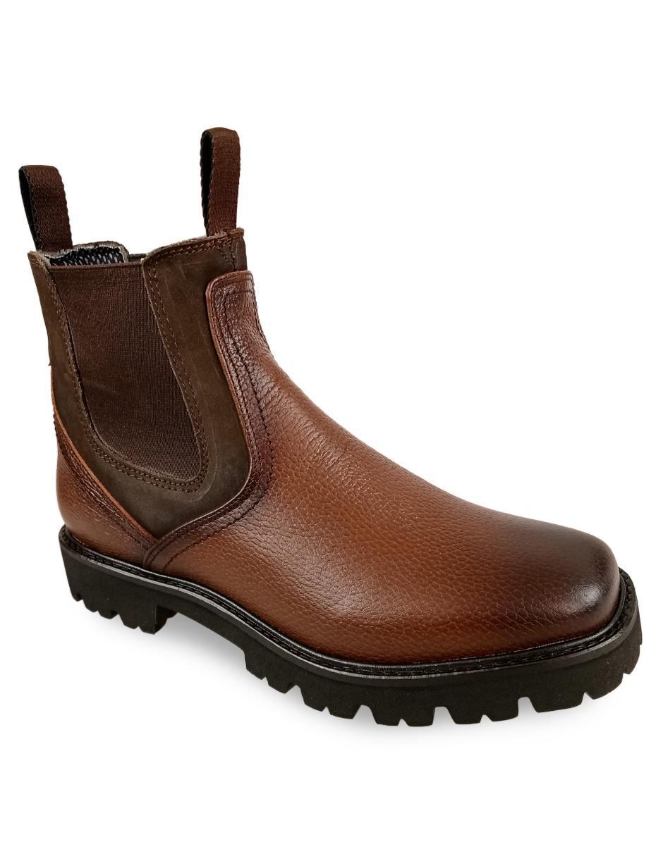 Botín de piel para hombre