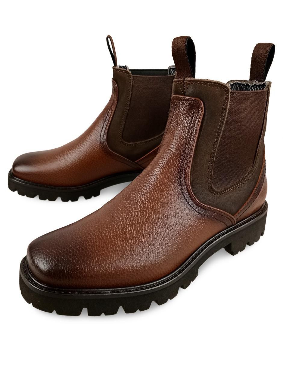 Botín de piel para hombre 6