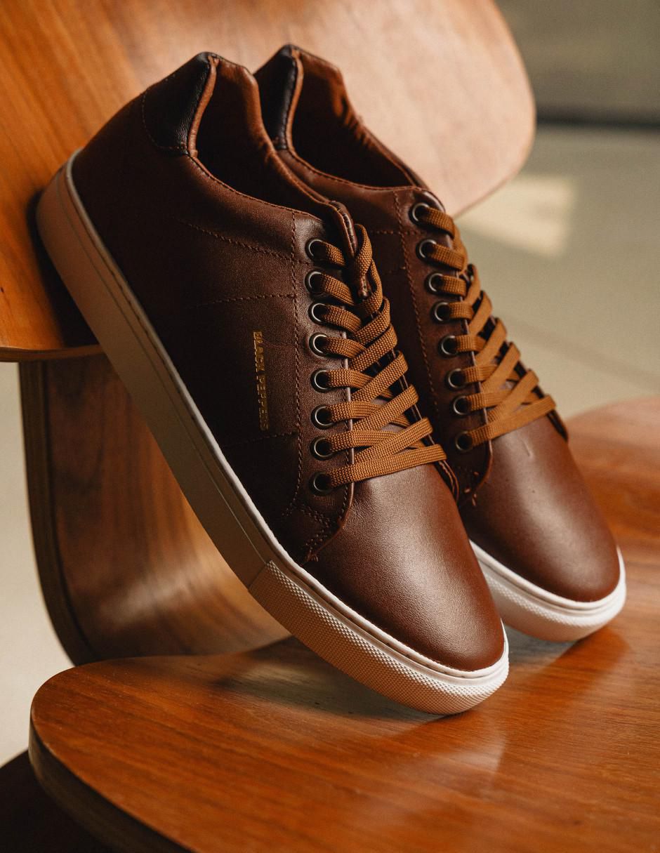 Tenis de piel para hombre 11