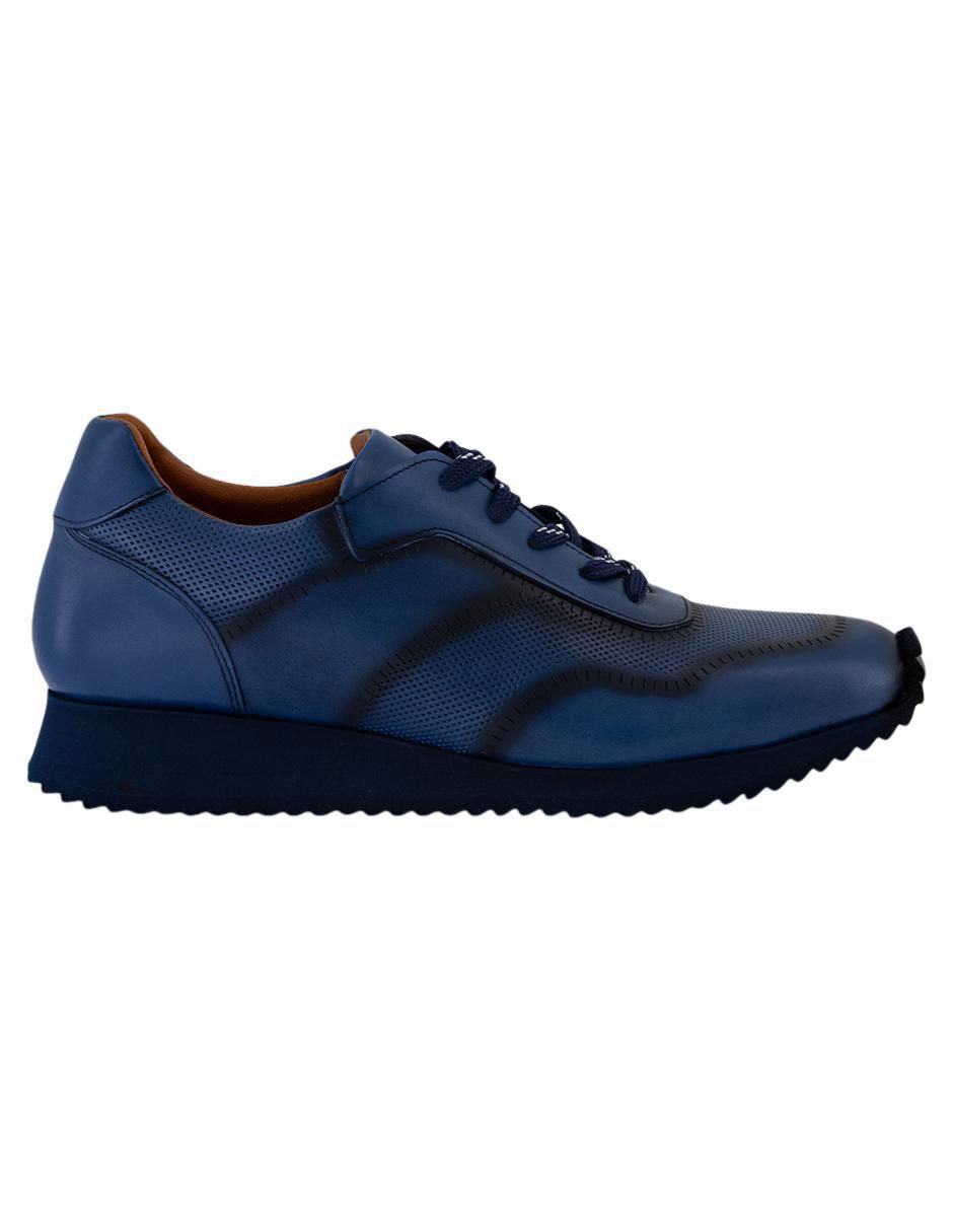 Tenis de piel para hombre