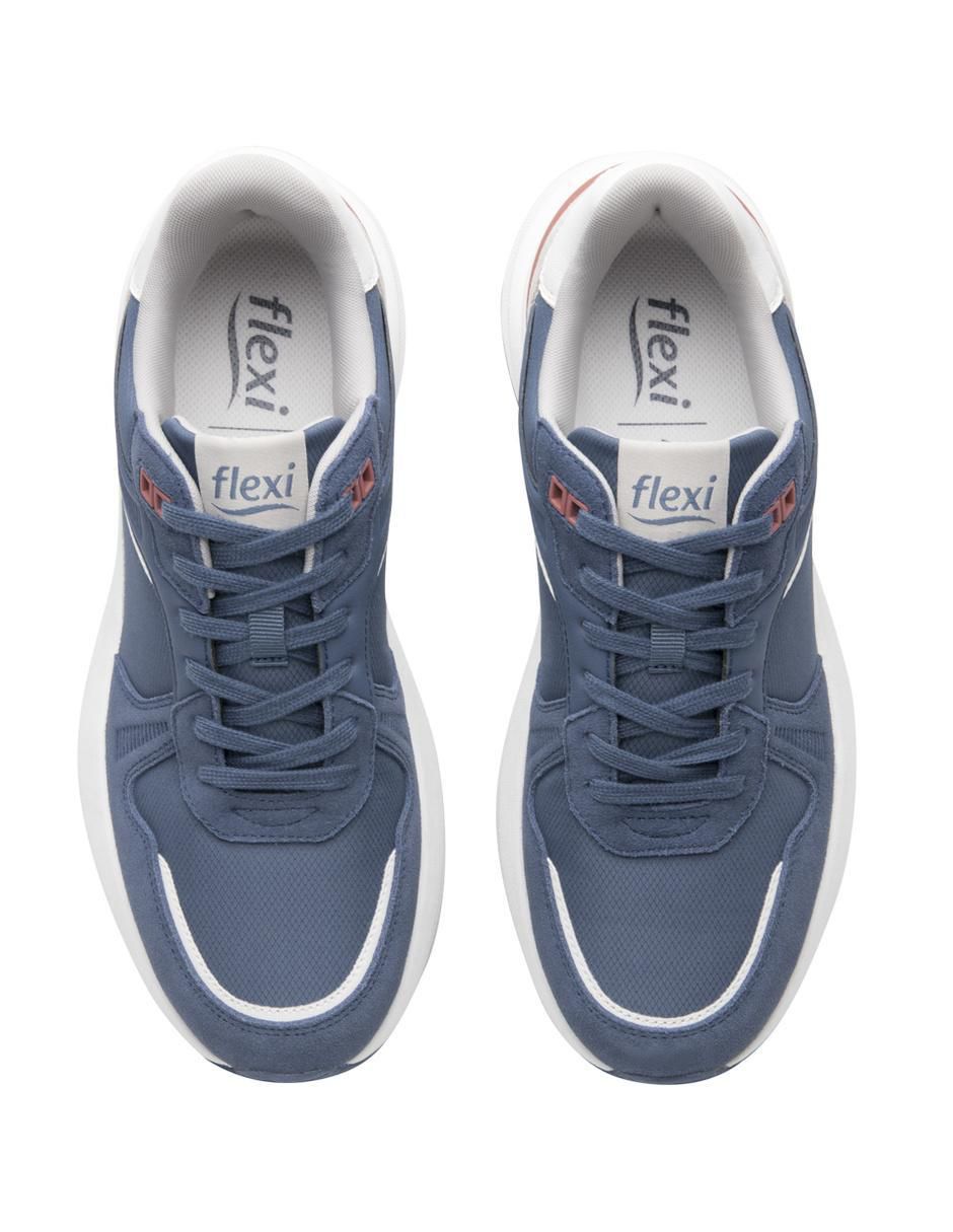 "tenis" "de piel"(si aplica) flexi no aplica "para hombre"