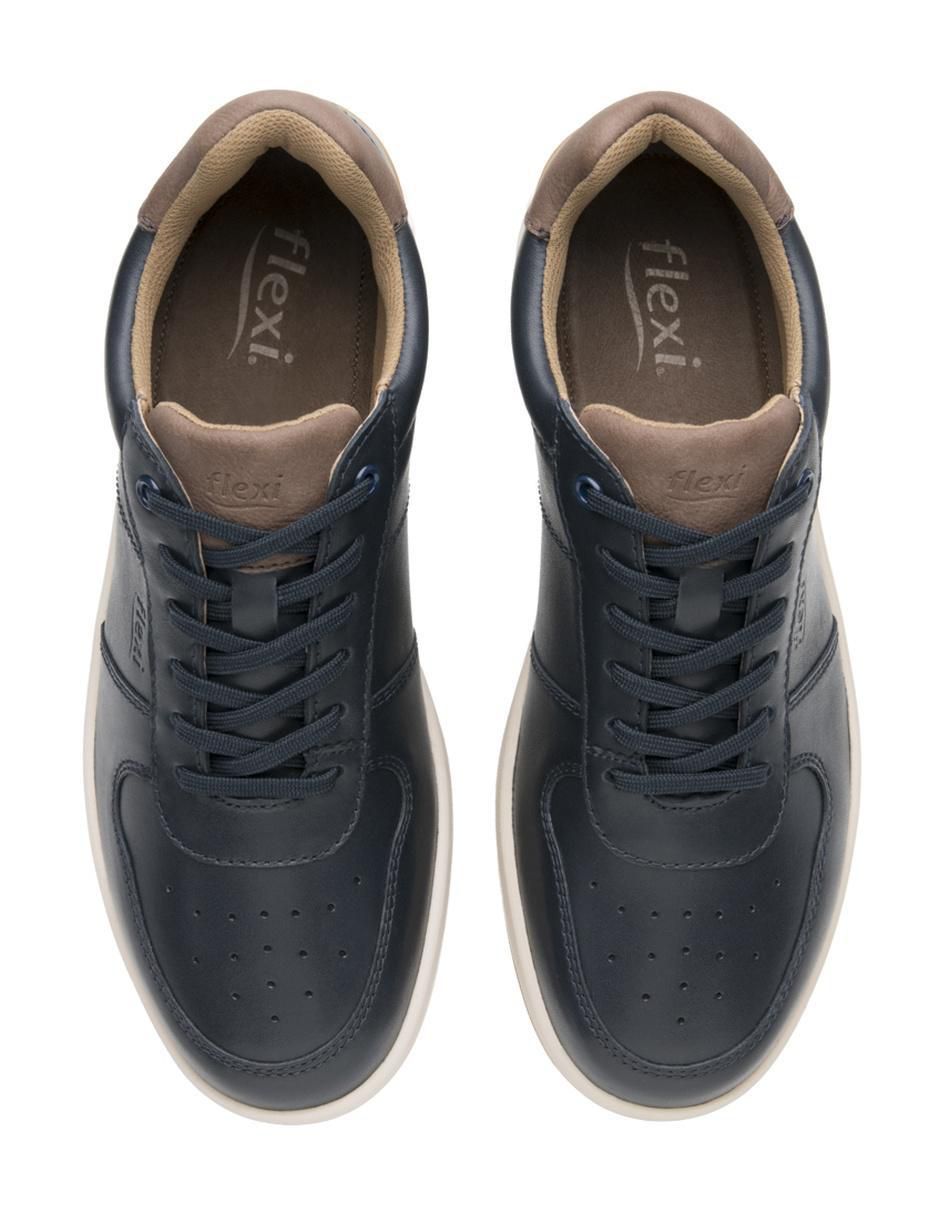 "tenis" "de piel"(si aplica) flexi no aplica "para hombre"