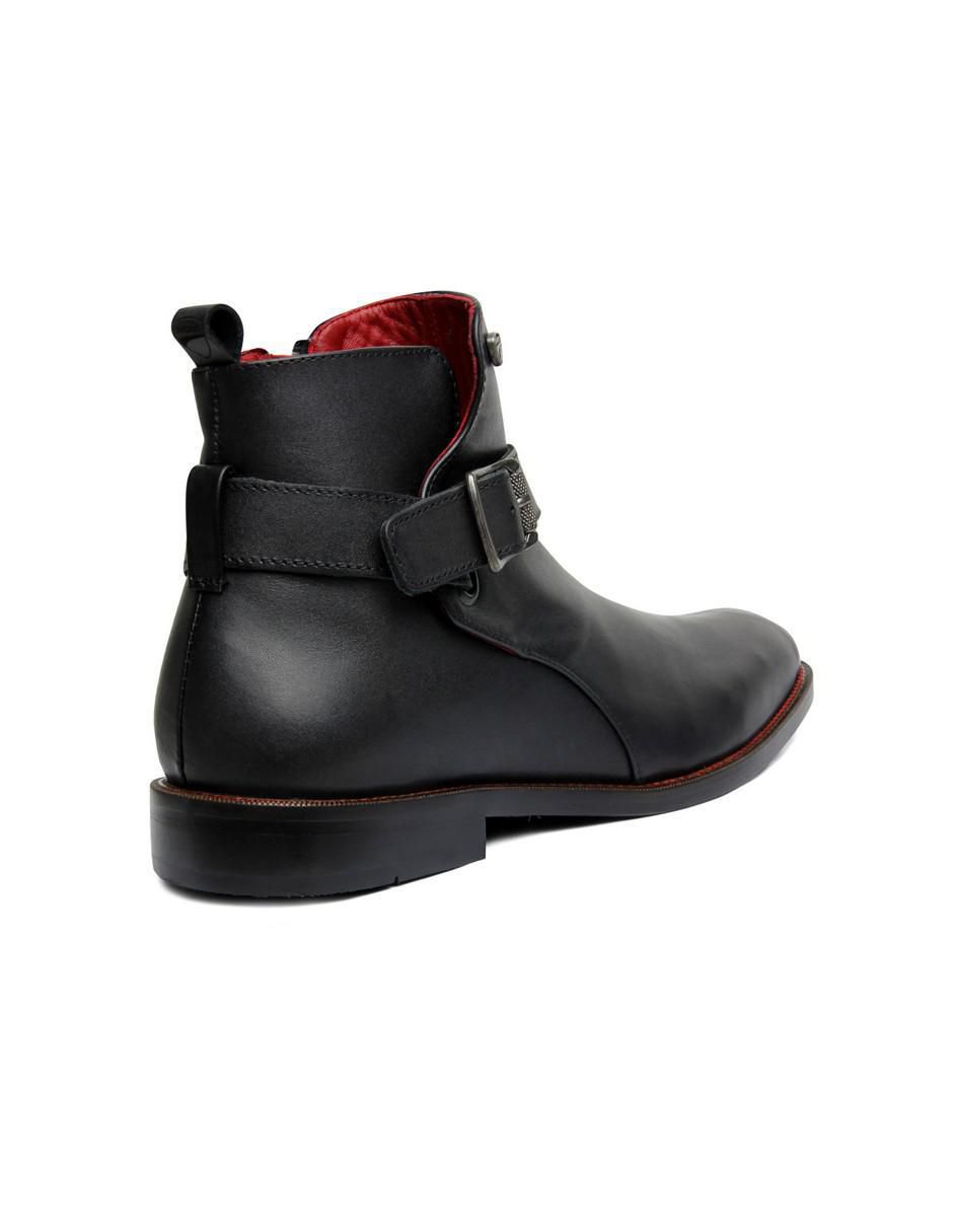 Bota/botín no aplica "de" piel bovino "para hombre" 3